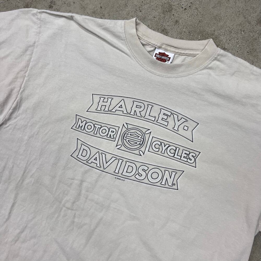 Vintage Harley Davidson Cheyenne Wyoming Bull Skull Western T Shirt 2000s XL - Picture 7 of 11